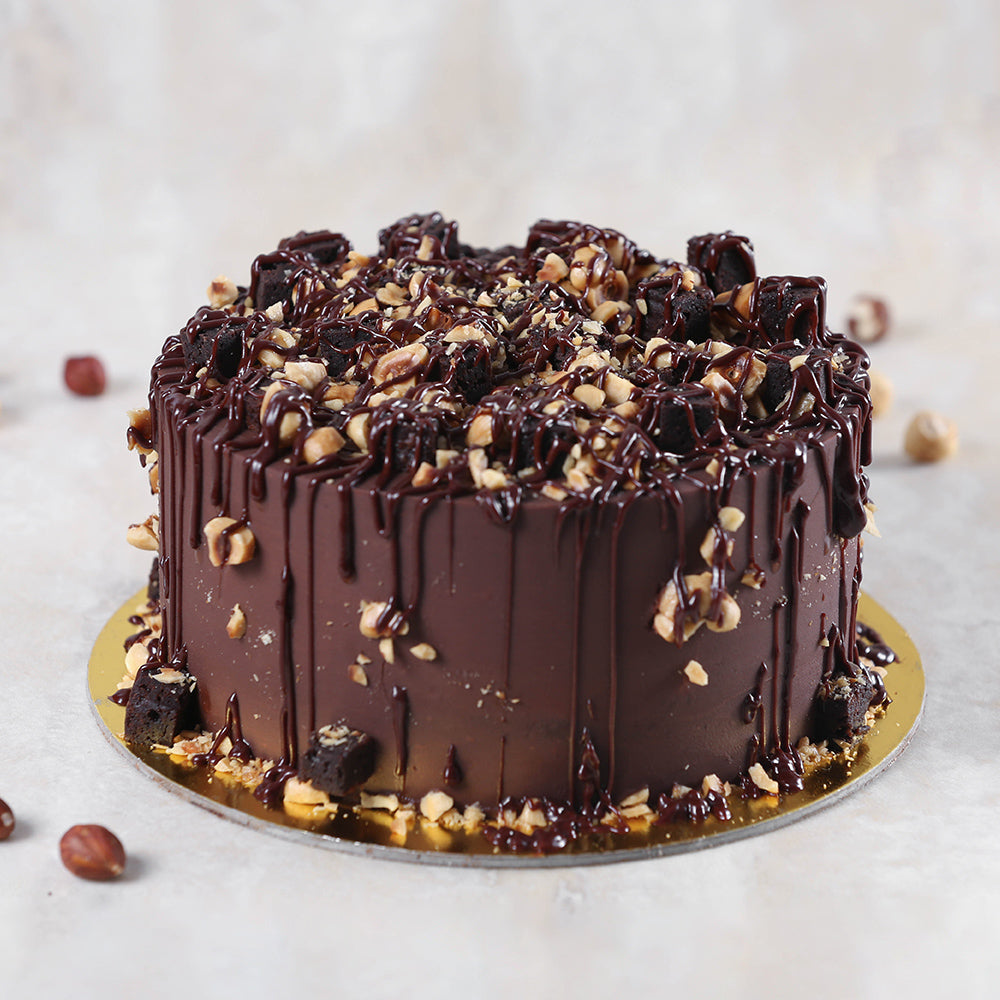 Chocolate Hazelnut Crunch Cake