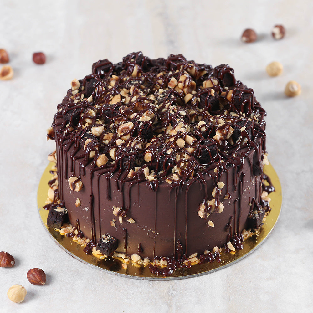 Chocolate Hazelnut Crunch Cake
