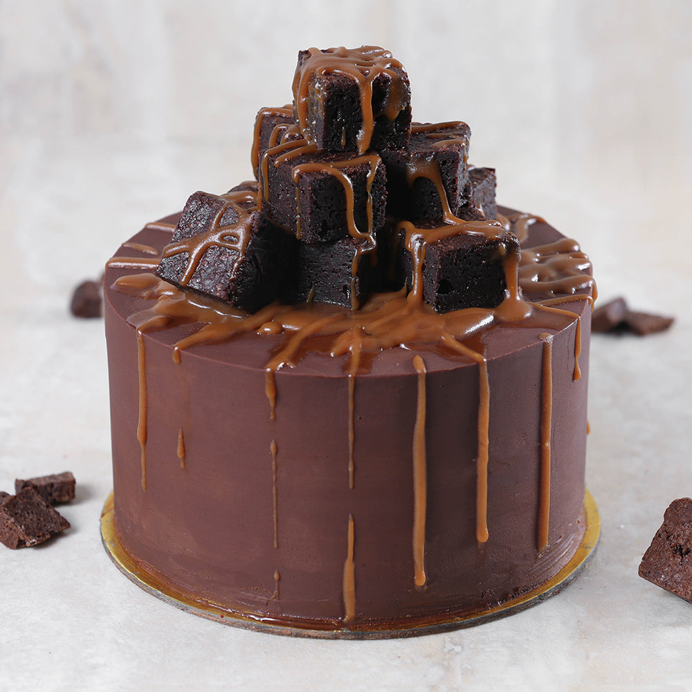 Brownie Caramel Cake