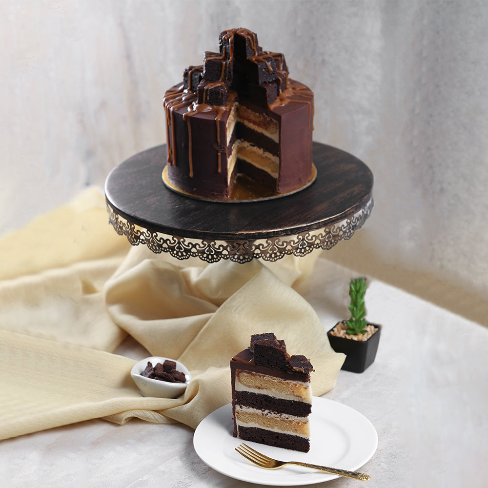 Brownie Caramel Cake