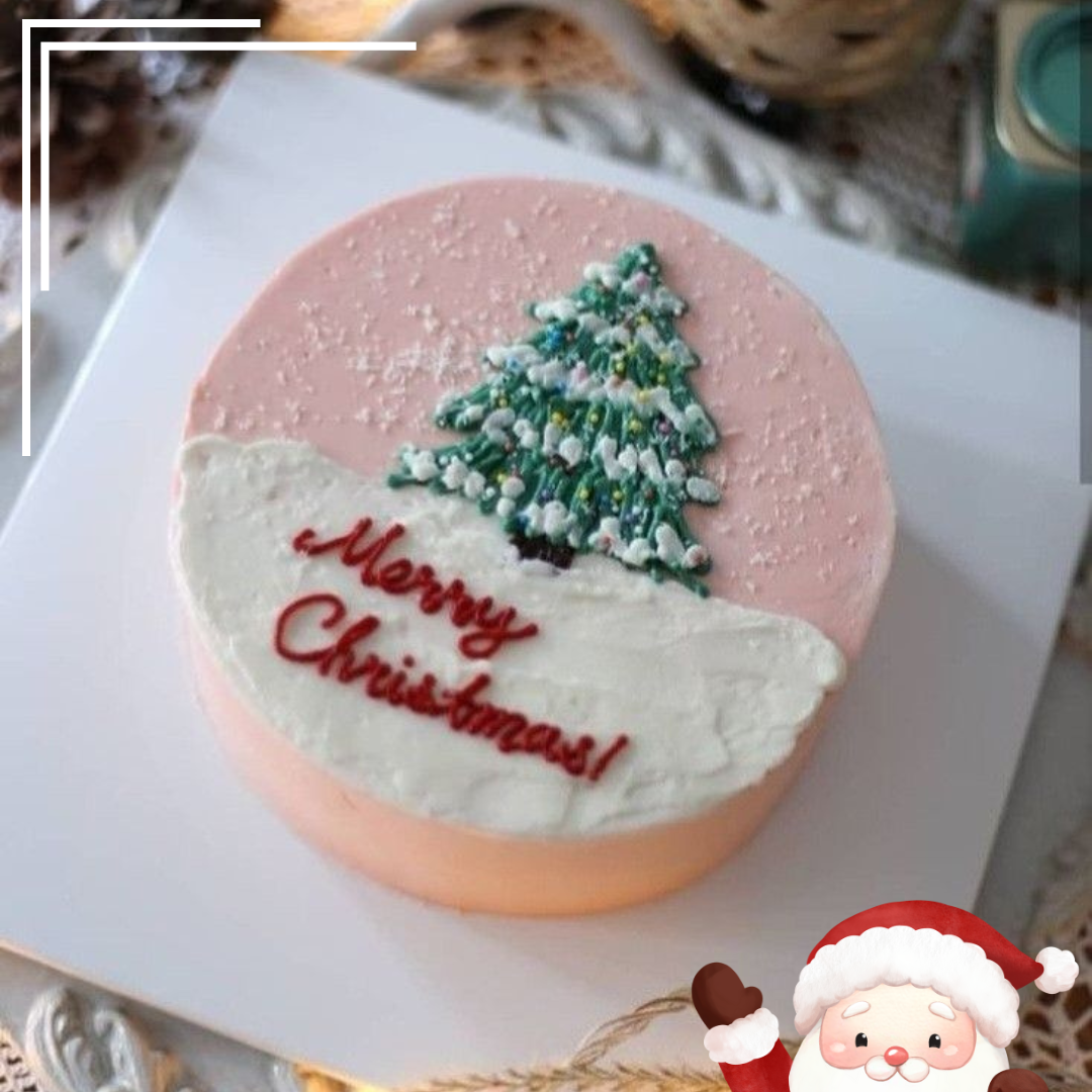 Snow Christmas Cake