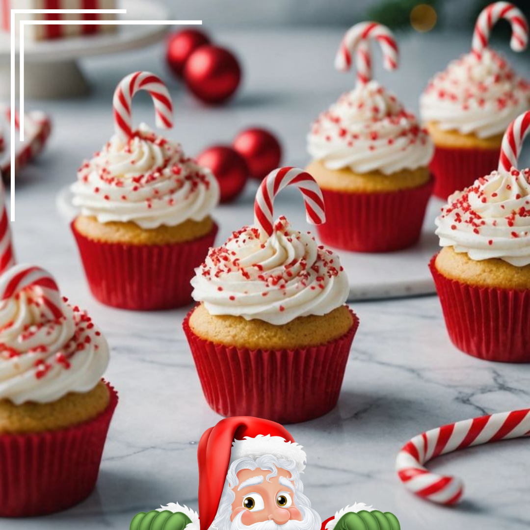 Candy Cane Cupcake