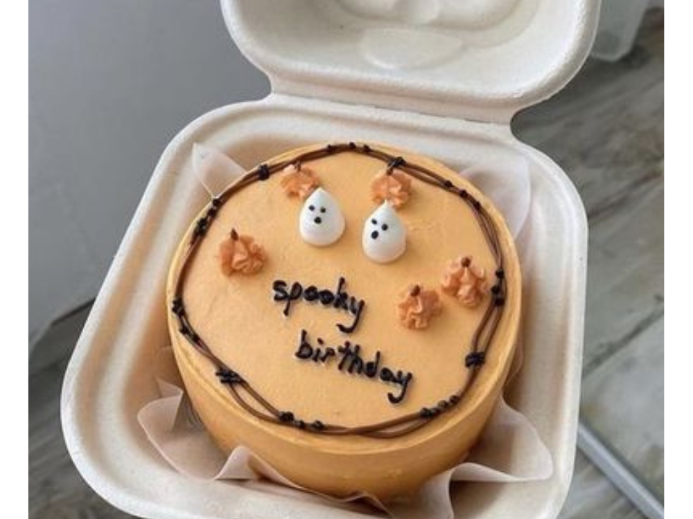 Spooky Birthday Bento Cake