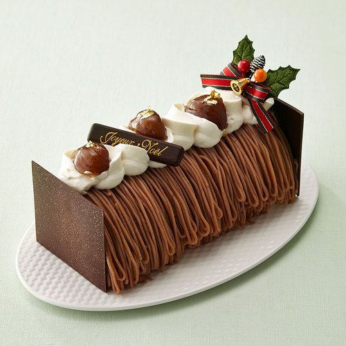 Christmas Carol Yule Log Cake