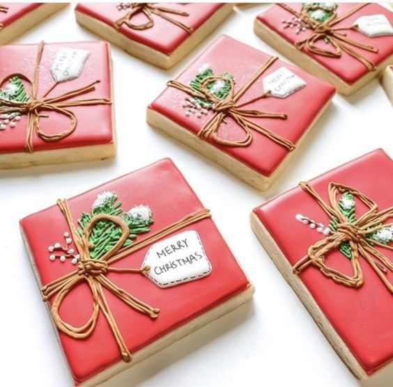 Gift Wrap Cookies