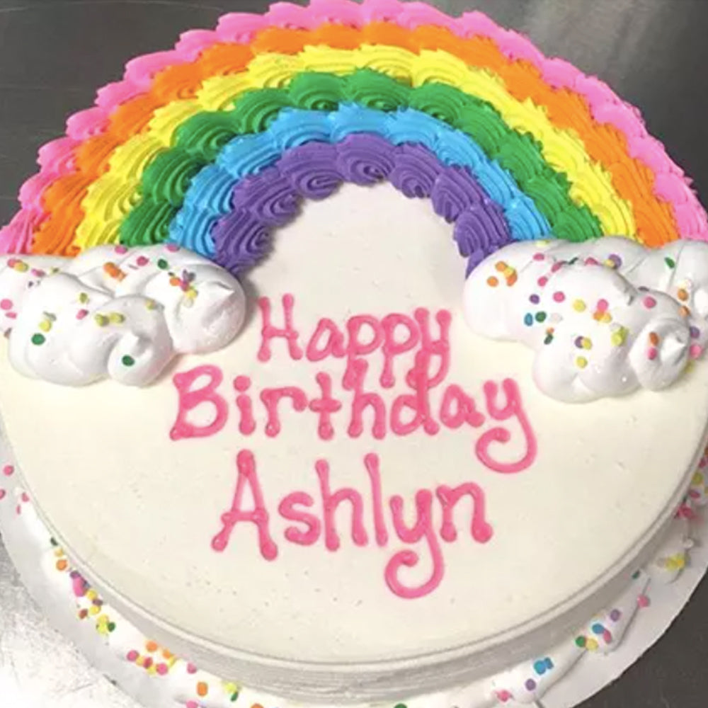 Magical rainbow cake
