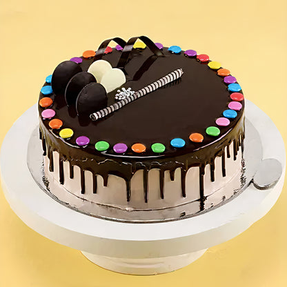 Chocolate cream M&amp;M cake