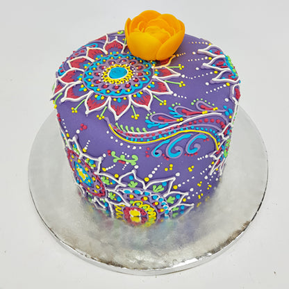 Purple Rangoli Diwali Babycake