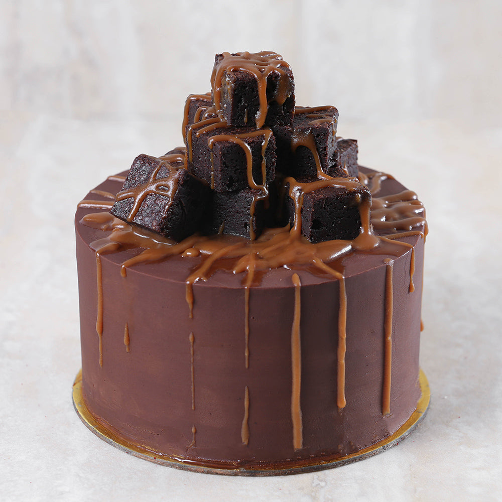 Brownie Caramel Cake