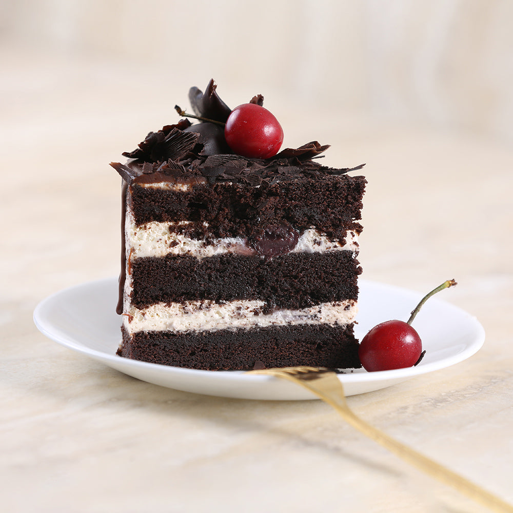 Black Forest Chocolate Cake with Sweet Poached Cherries — saltnpepperhere