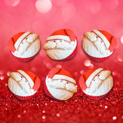 Cute Santa Cupcakes