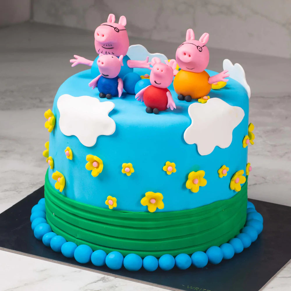 Peppa &amp; Her Family in Clouds Babycake