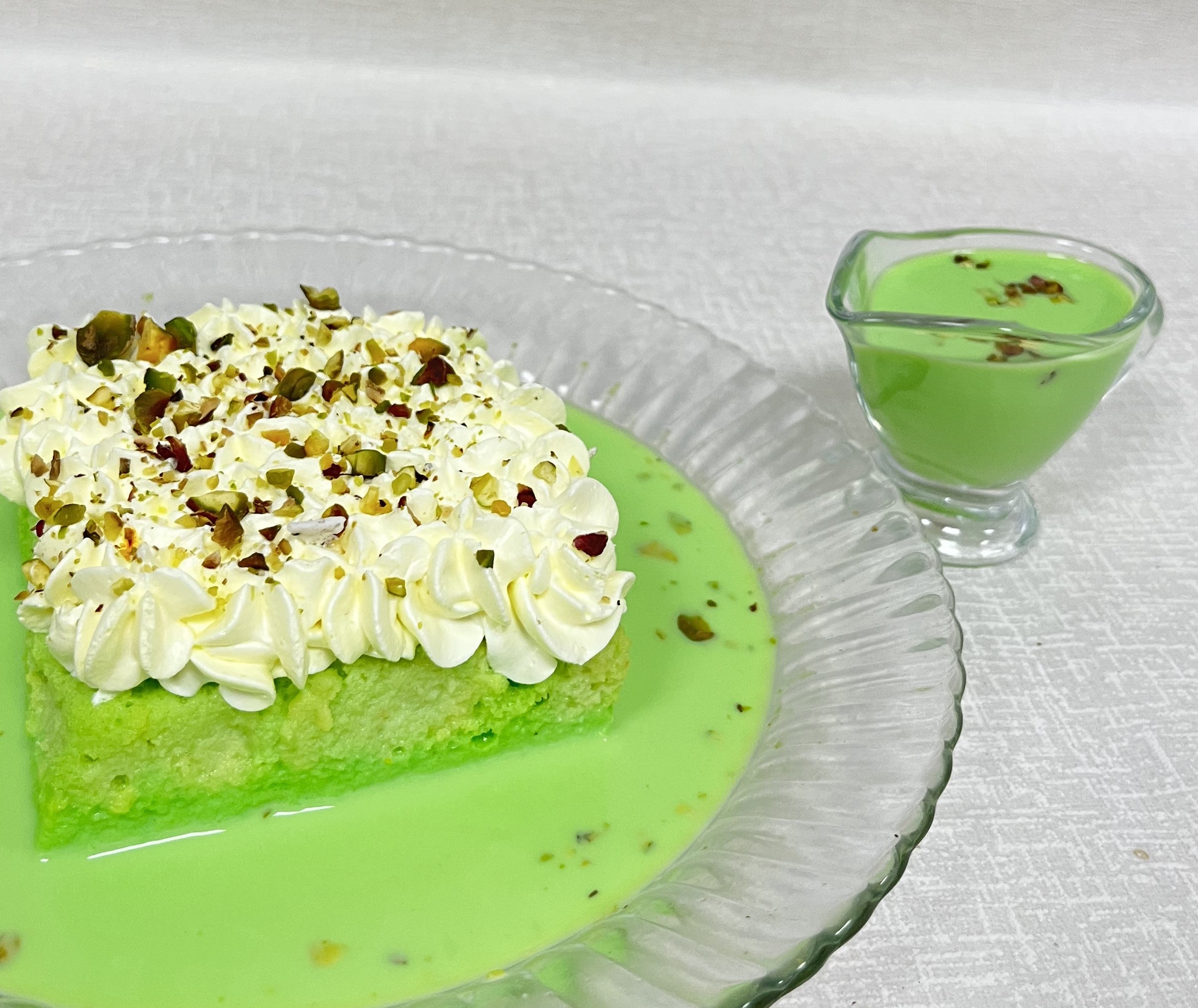 Pistachio Milk Cake from @jolt.london... - Halal Food Therapy | Facebook