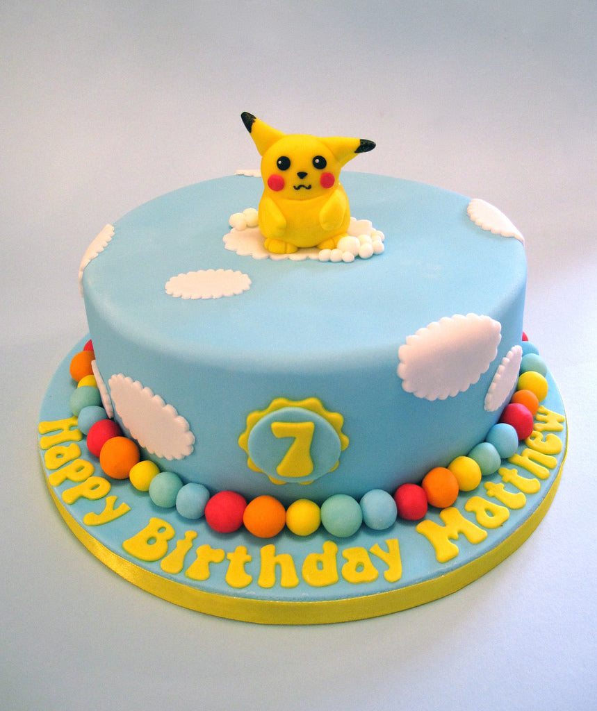 Pikachu on the Clouds Cake