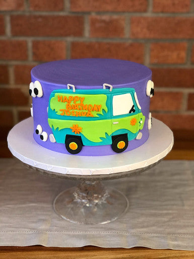 Scooby Dooby Purple Based Minimal Cake