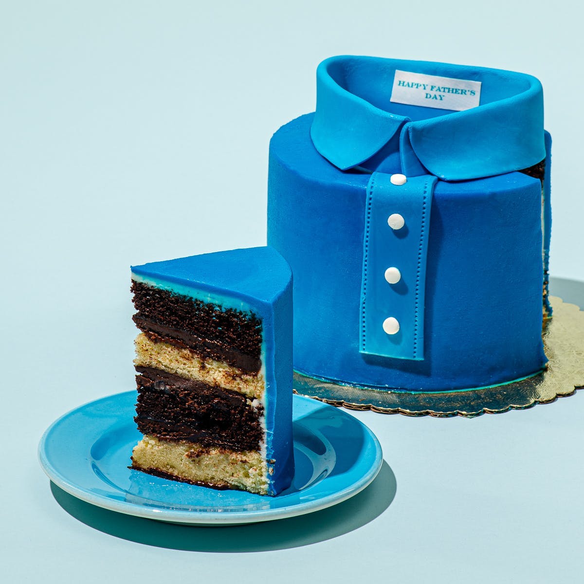 Blue Polo Shirt Babycake - Customizable Message