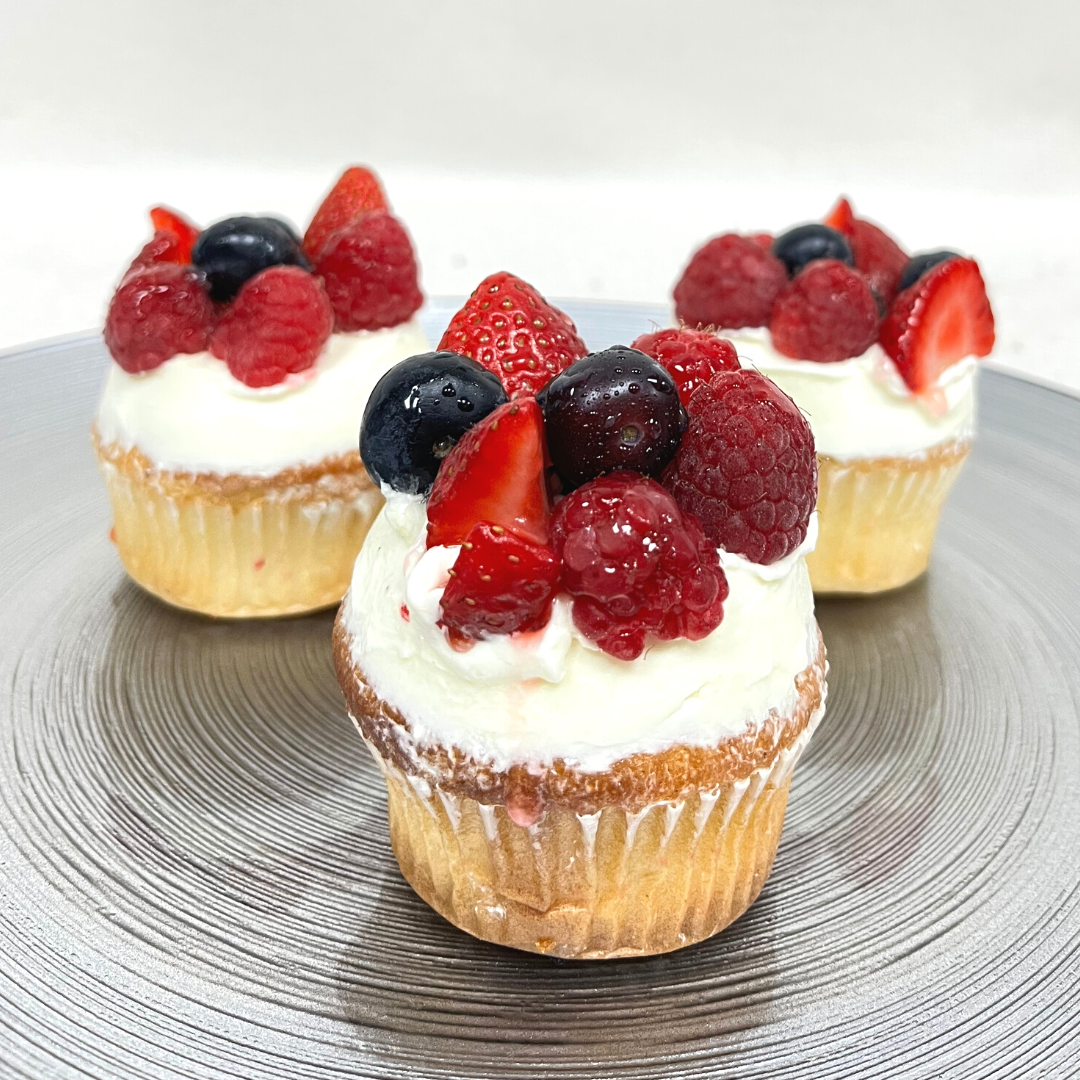 Mixed Berry Cupcakes